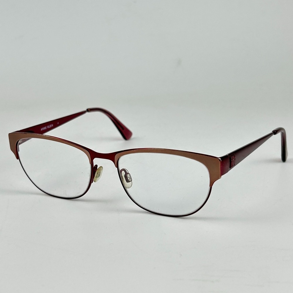 Anne Klein AK5071 604 Women's Eyeglasses Frame Burgundy Half Rim 51-16-135 mm